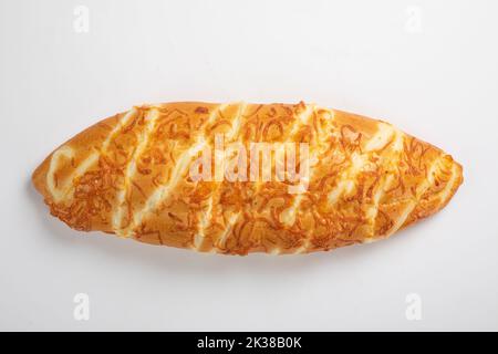 Dried fruit bun isolated on white background Stock Photo