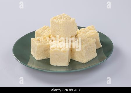 Bengali Mithai Kacha Gola Also Called Pranohora Sondesh Mishti Kaacha Golla Pranhara Sandesh Is Made Of Cottage Cheese Paneer. Stock Photo