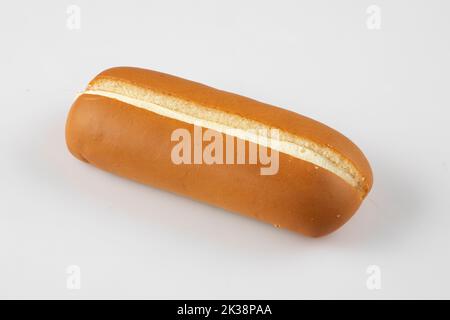 Butter bun isolated on white background Stock Photo