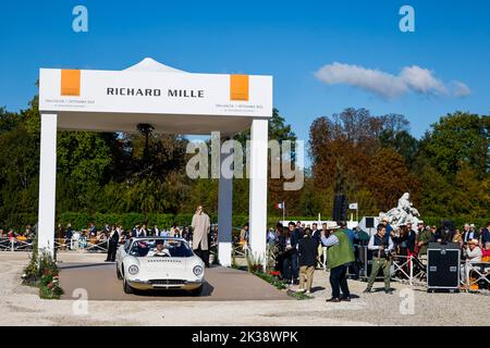 Ferrari 365 P Berlinetta Speciale ‘‘Tre Posti’’ during the 6th edition of the Chantilly Arts & Elegance - Richard Mille at the Domaine du Château de Chantilly, from September 24 to 25, 2025, in Chantilly, France - Photo Julien Delfosse / DPPI Stock Photo