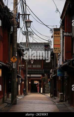 Scenery of the ancient capital of Japan 'Kanazawa Higashi Chaya District' Stock Photo