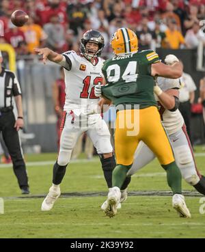 December 3, 2017: Green Bay Packers wide receiver Jordy Nelson #87 watches  the replay on the big screen of a 62 yard fumbled return for a touchdown by  Green Bay Packers Dean