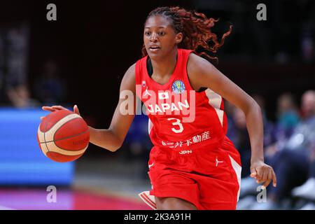 Sydney, Australia. 23rd Sep, 2022. Japan's Stephanie Mawuli during the 2022 FIBA Women's Basketball World Cup Group B match between Serbia 69-64 Japan at Sydney SuperDome in Sydney, Australia, September 23, 2022. Credit: Yoshio Kato/AFLO/Alamy Live News Stock Photo