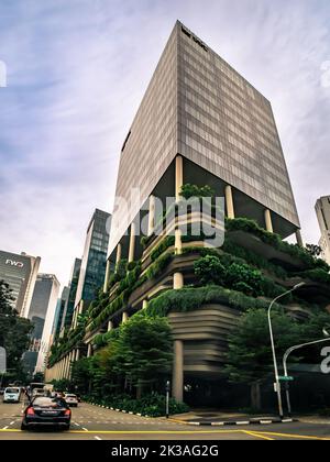 Look up view of Parkroyal Collection Pickering at upper pickering street. Stock Photo