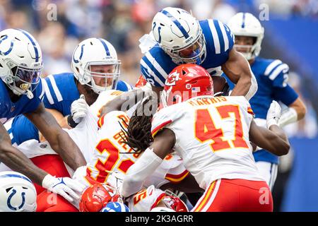 Kansas City Chiefs linebacker Darius Harris (47) plays during an NFL  football game against the Cincinnati Bengals, Sunday, Dec. 4, 2022, in  Cincinnati. (AP Photo/Jeff Dean Stock Photo - Alamy