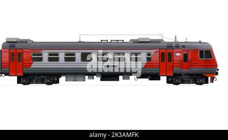 Commuter Train Isolated Stock Photo