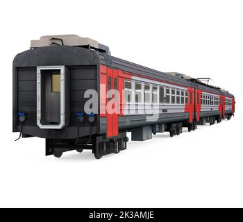 Commuter Train Isolated Stock Photo