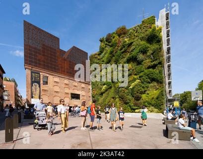 Madrid, Spain, September 2022. Caixa forum exhibition center in the city center Stock Photo