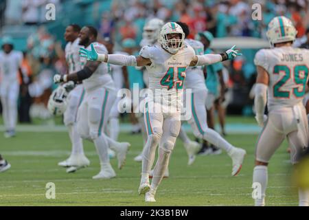 Miami Dolphins linebacker Duke Riley speaks to the news media at the NFL  football team's training facility, Friday, July 28, 2023, in Miami Gardens,  Fla. (AP Photo/Lynne Sladky Stock Photo - Alamy