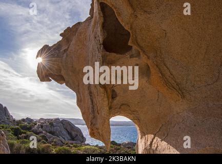 Costa selvaggia della Sardegna, isola Caprera Stock Photo