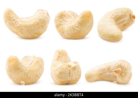 cashew nut isolated on white background, clipping path, full depth of field Stock Photo