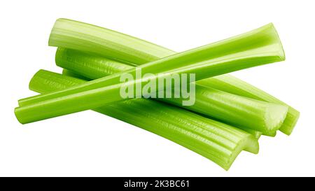 celery isolated on white background, clipping path, full depth of field Stock Photo