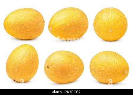 melon isolated on white background, clipping path, full depth of field Stock Photo