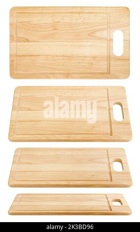 wooden board isolated on white background, clipping path Stock Photo