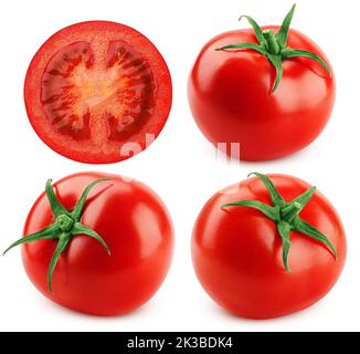 tomato isolated on white background, clipping path, full depth of field Stock Photo