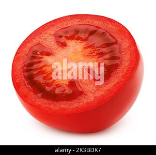 tomato, isolated on white background, clipping path, full depth of field Stock Photo