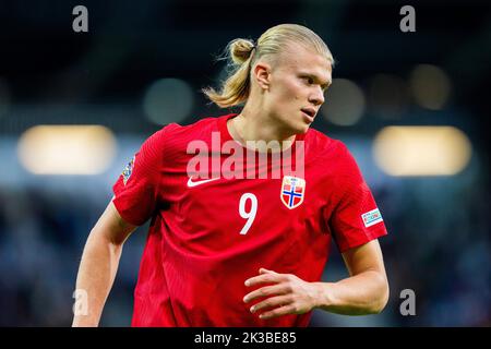 Ljubljana, Slovenia 20220924.Norway's Erling Braut Haaland during the Nations League soccer match between Slovenia and Norway at the Stozice Stadium. Photo: Fredrik Varfjell / NTB Stock Photo