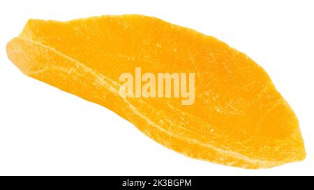 Dried Mango, isolated on white background, clipping path, full depth of field Stock Photo