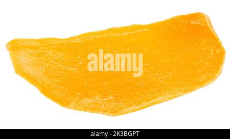 Dried Mango, isolated on white background, clipping path, full depth of field Stock Photo