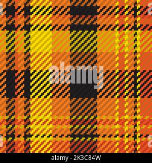 Seamless pattern of scottish tartan plaid. Repeatable background with check fabric texture. Flat vector backdrop of striped textile print. Stock Vector