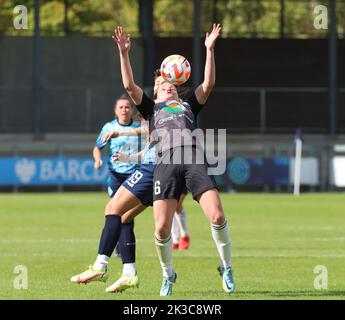 DARTFORD ENGLAND - SEPTEMBER  25 : Sarah Robson of Durham W.F.C during Women's Championship match between London City Lionesses Women against Durham W Stock Photo