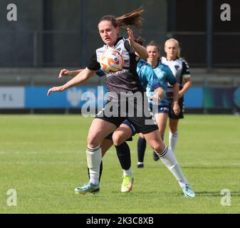 DARTFORD ENGLAND - SEPTEMBER  25 : Sarah Robson of Durham W.F.C during Women's Championship match between London City Lionesses Women against Durham W Stock Photo