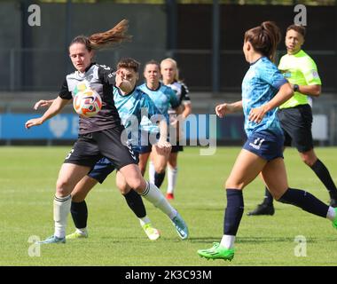 DARTFORD ENGLAND - SEPTEMBER  25 : Sarah Robson of Durham W.F.C during Women's Championship match between London City Lionesses Women against Durham W Stock Photo