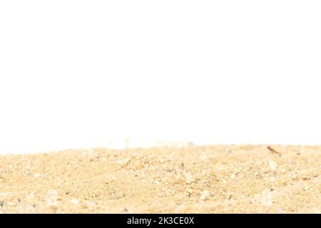 Desert sand pile, dune isolated on white background and texture Stock Photo