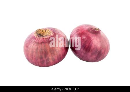 shallots (Red onion) isolated on white background Stock Photo