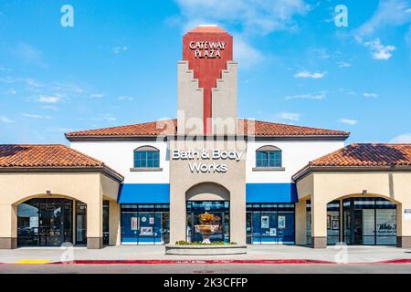 The Bath & Body works store at the Gateway Plaza strip mall in Vallejo, California Stock Photo