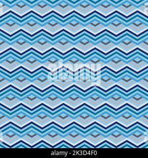 Modern vector seamless striped chevron zig zag pattern design. Geometric wavy background for surface printing and textile Stock Vector