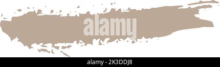 Paint brush stroke, freehand artistic water color abstract shape dirty grunge style stroke smear inked line design for drawing and background element Stock Vector