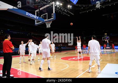 26th September 2022;  Sydney, Homebush, New South Wales, Australia, Women's World Cup Basketball, China versus Puerto Rico; China warm up before the game Stock Photo