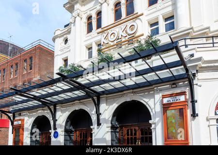 Koko, previously The Music Machine and Camden Palace, a concert venue at Mornington Crescent in Camden, London UK. Stock Photo