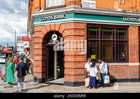 A branch of Lloyds Bank in Camden High Street, London, UK Stock Photo