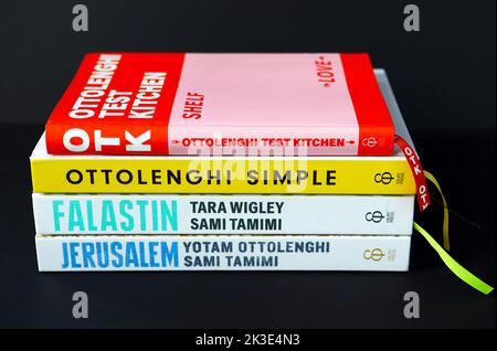 Yotam Ottolenghi cookery books Stock Photo