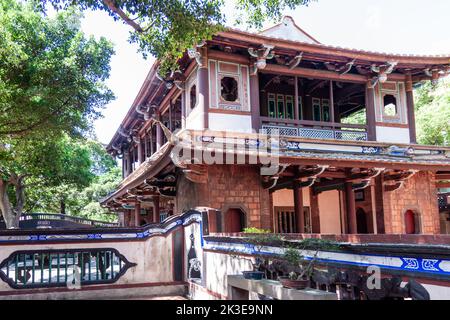 NEW TAIPEI CITY, TAIWAN - JULY 28 2012: Lin Family Mansion and Garden. Lin pei family garden is a traditional Chinese house in Taiwan Stock Photo