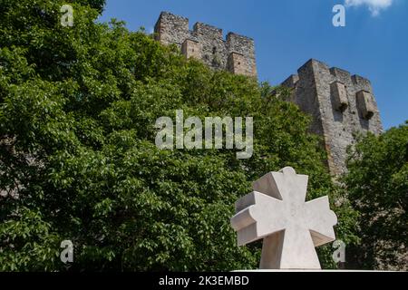 Details and decorations of Manasija Monastery also known as Resava, is a Serbian Orthodox monastery near Despotovac city in Serbia Stock Photo