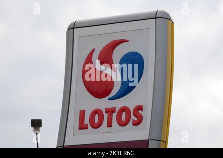 Lotos Logo at a petrol station in pruszcz Gdanski, Poland Stock Photo