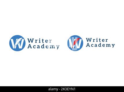 Education and Writer Logo Vector Inspiration Law Stock Vector