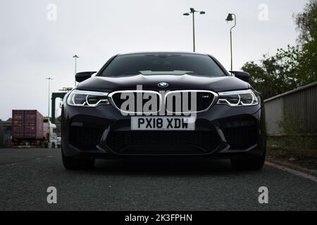A 2018 BMW M5 Competition Pack Stock Photo