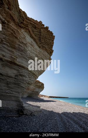 Stony Beach, Tiwi, Oman Stock Photo