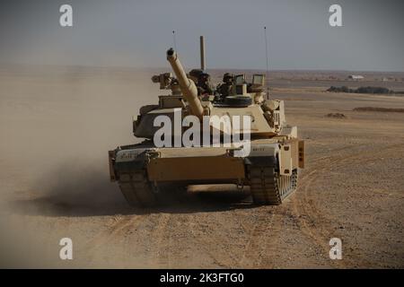 An M1A2 Abrams Tank Crew From Company B, 3rd Battalion, 8th Cavalry ...