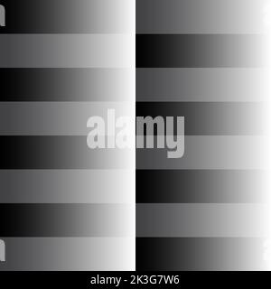 Black and white quadrangle gradient patterns for decoration on tiles in interior architecture wall Stock Vector