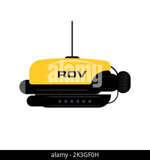 ROV - Remotely Operated Vehicle vector Illustration Stock Vector
