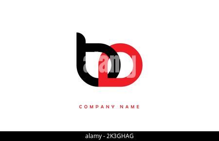 BD, DB Abstract Letters Logo Monogram Stock Vector