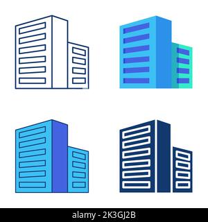 Data center icon in flat style. Clock vector illustration on isolated ...