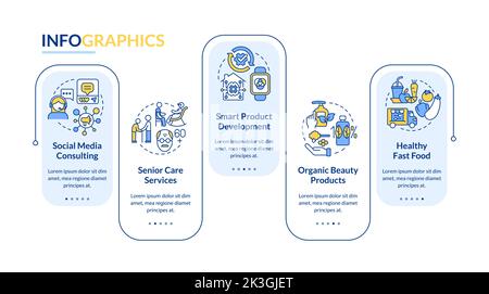 In demand small business rectangle ideas infographic template Stock ...