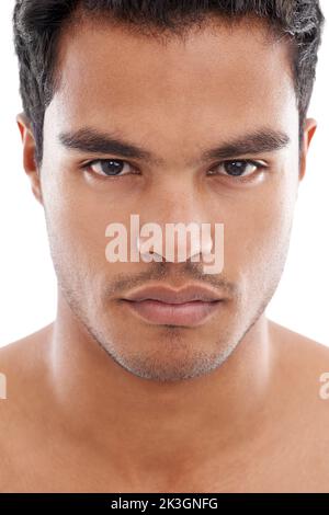 Handsome and confident. Cropped portrait of a handsome young man. Stock Photo