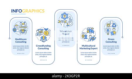 In demand small business types blue onboarding mobile app screen Stock ...